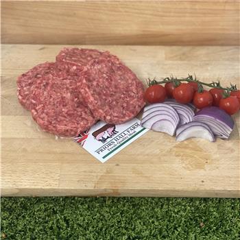 Beef and Red Onion Burgers (5 quarter pounders)